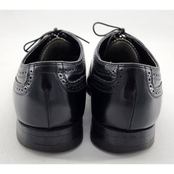 Florsheim Imperial Black Leather Lace Up Wingtip Oxford Brogue Shoes Size 10.5 E main image 8